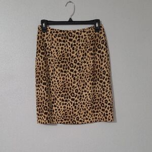 Liz Claiborne Leopard Print Pencil Skirt